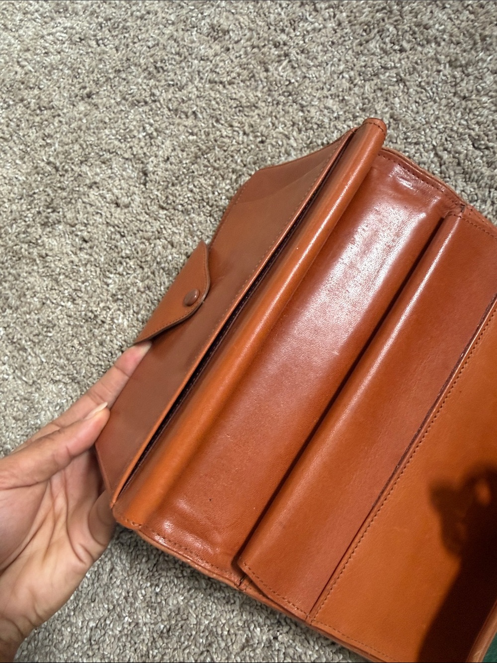1983 Dooney & Bourke Vintage Green Pebbled Leather Organizer Wallet - Picture 16 of 17